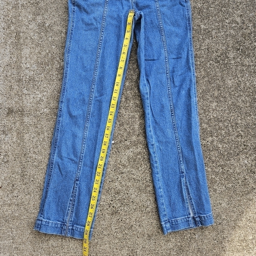 MADEWELL Straight Jean Medium Blue Indigo Wash: Seamed Edition Women's Size 23 - Picture 6 of 16